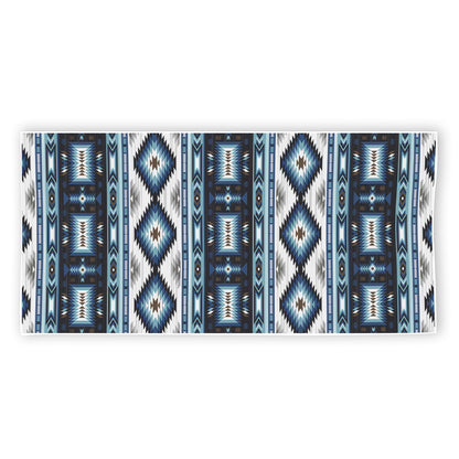 Blue Native Navajo Print Beach Towel