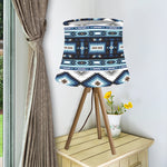 Blue Native Navajo Print Bell Lamp Shade