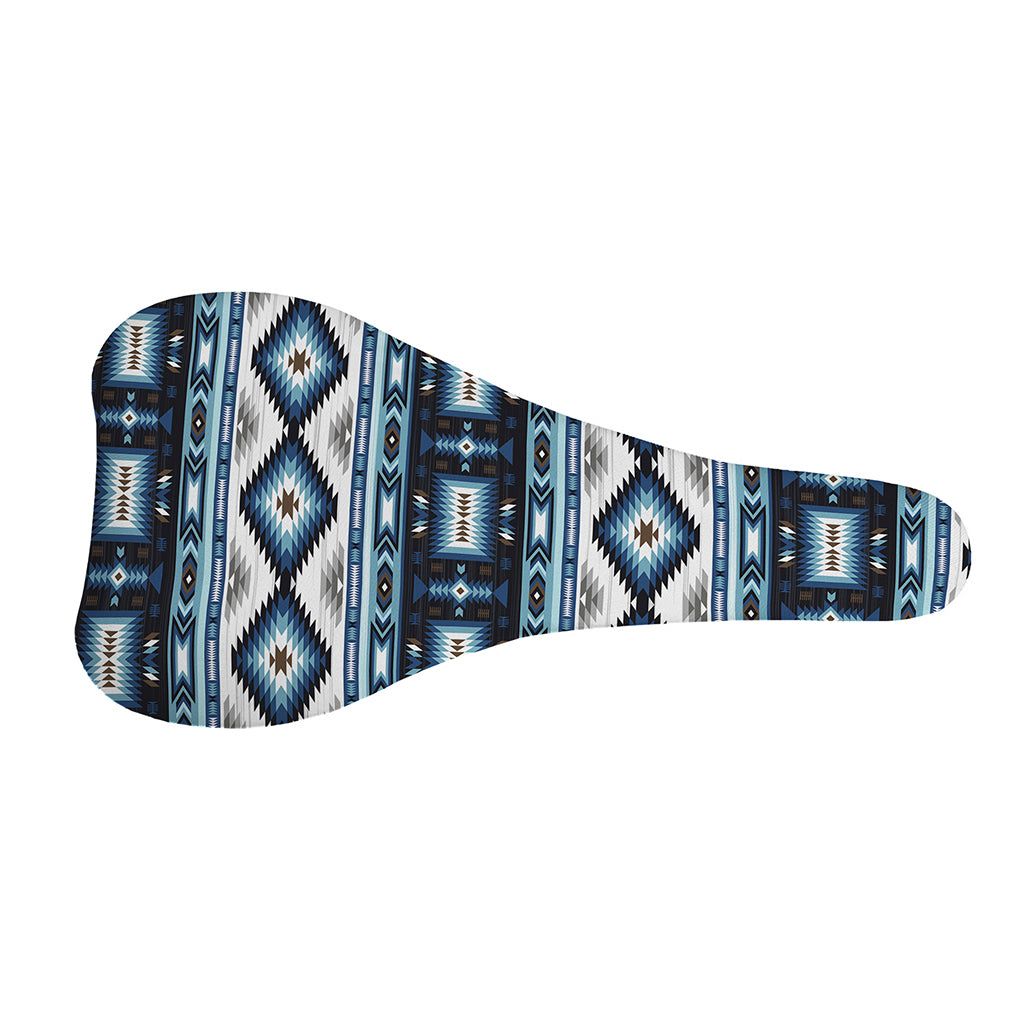 Blue Native Navajo Print Bicycle Seat Cover