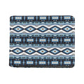 Blue Native Navajo Print Bifold Wallet