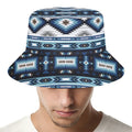 Blue Native Navajo Print Bucket Hat
