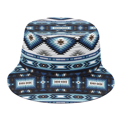 Blue Native Navajo Print Bucket Hat