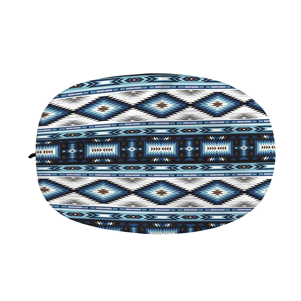 Blue Native Navajo Print Car Side Mirror Covers