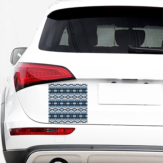 Blue Native Navajo Print Car Sticker