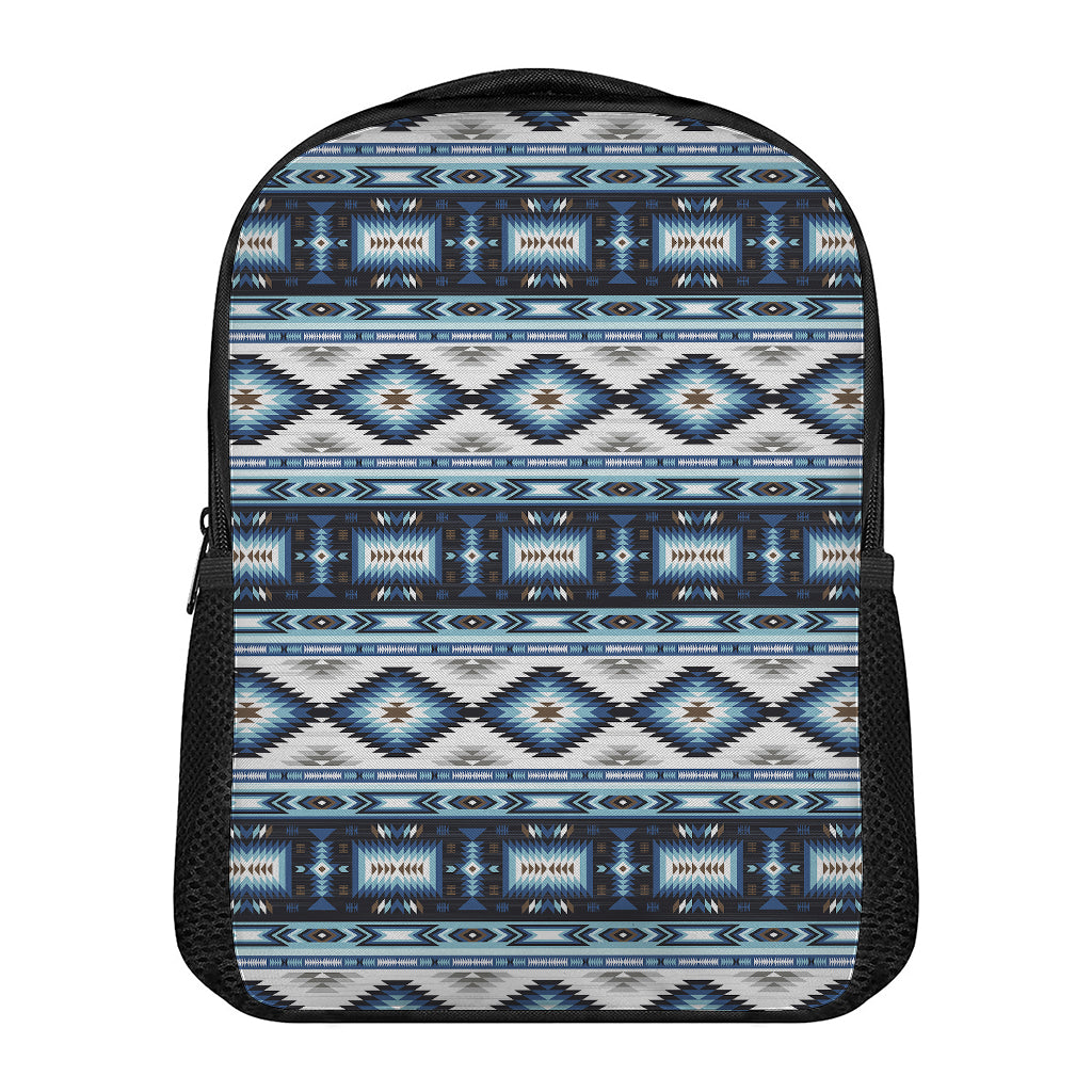 Blue Native Navajo Print Casual Backpack
