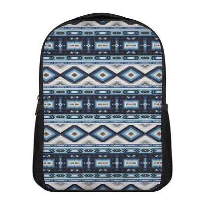 Blue Native Navajo Print Casual Backpack