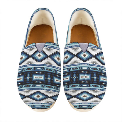 Blue Native Navajo Print Casual Shoes