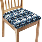 Blue Native Navajo Print Chair Cushion Cover