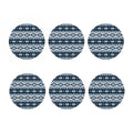 Blue Native Navajo Print Coaster Set