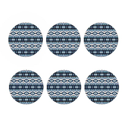 Blue Native Navajo Print Coaster Set