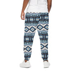 Blue Native Navajo Print Cotton Pants