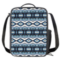 Blue Native Navajo Print Crossbody Lunch Bag