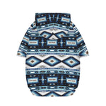 Blue Native Navajo Print Dog Zip Up Hoodie
