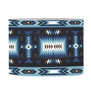 Blue Native Navajo Print Drum Lamp Shade