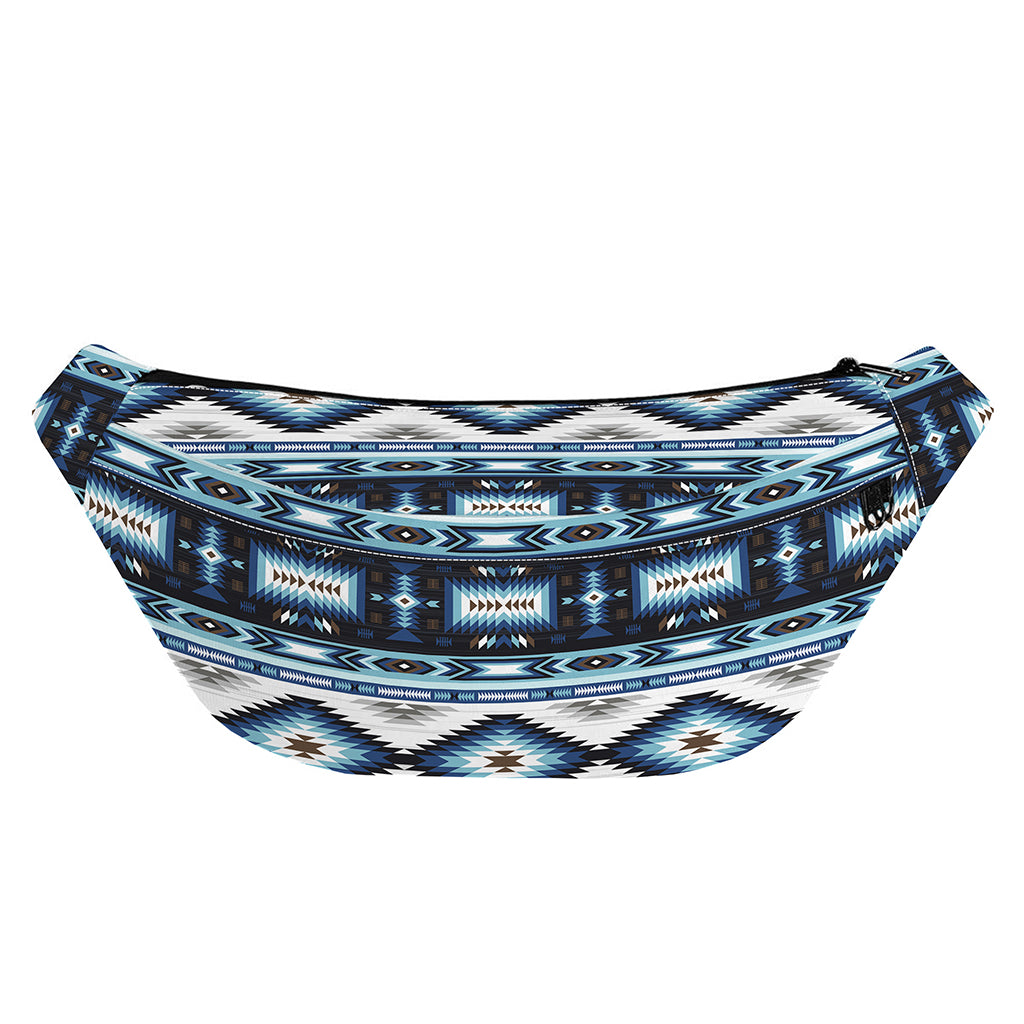 Blue Native Navajo Print Fanny Pack
