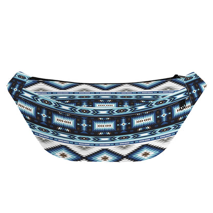 Blue Native Navajo Print Fanny Pack