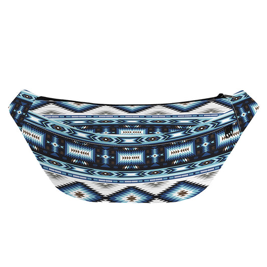 Blue Native Navajo Print Fanny Pack