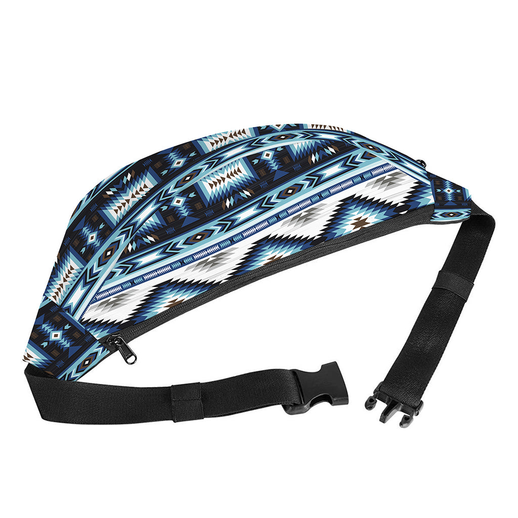 Blue Native Navajo Print Fanny Pack
