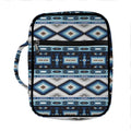 Blue Native Navajo Print Front Pocket Bible Bag
