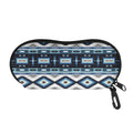 Blue Native Navajo Print Glasses Case