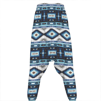 Blue Native Navajo Print Hammer Pants