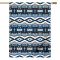 Blue Native Navajo Print House Flag