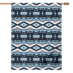 Blue Native Navajo Print House Flag