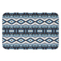 Blue Native Navajo Print Indoor Door Mat