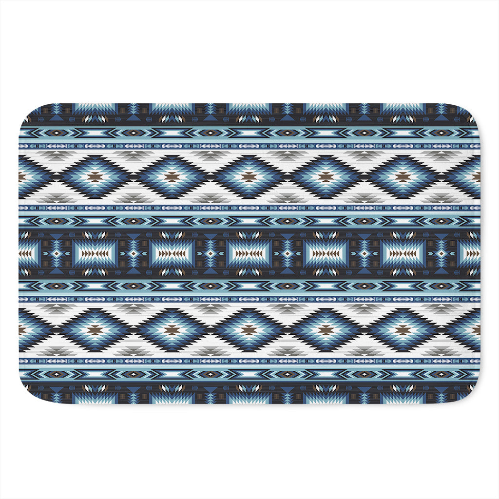 Blue Native Navajo Print Indoor Door Mat