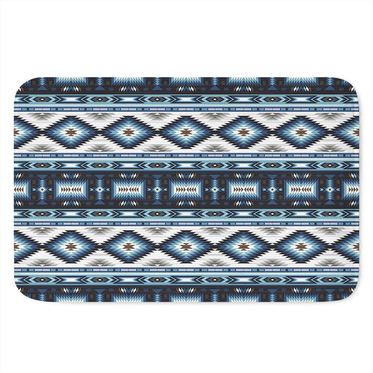 Blue Native Navajo Print Indoor Door Mat