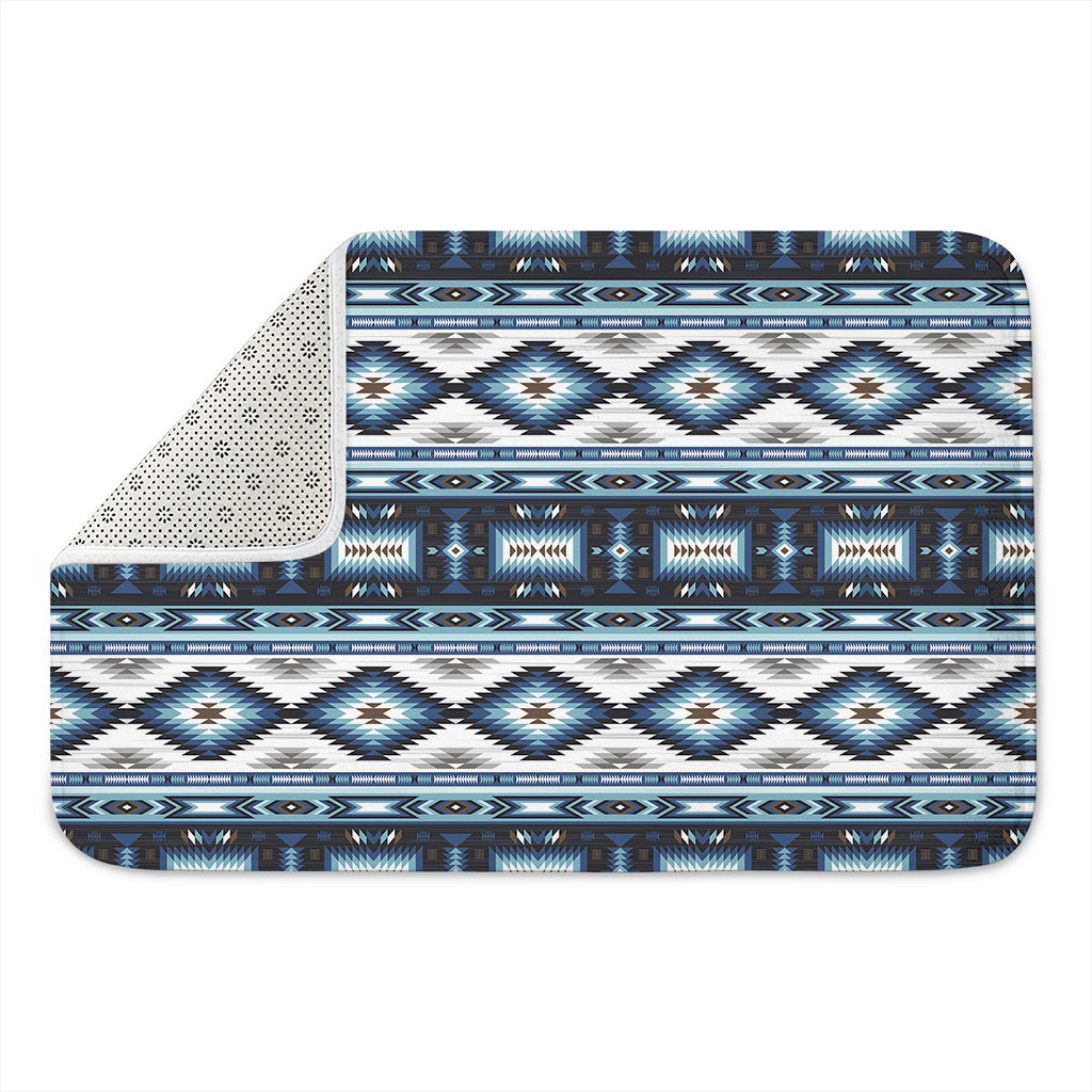 Blue Native Navajo Print Indoor Door Mat