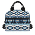 Blue Native Navajo Print Insulated Lunch Bag