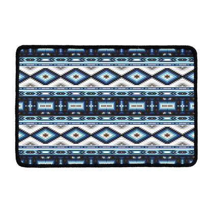 Blue Native Navajo Print Kitchen Mat