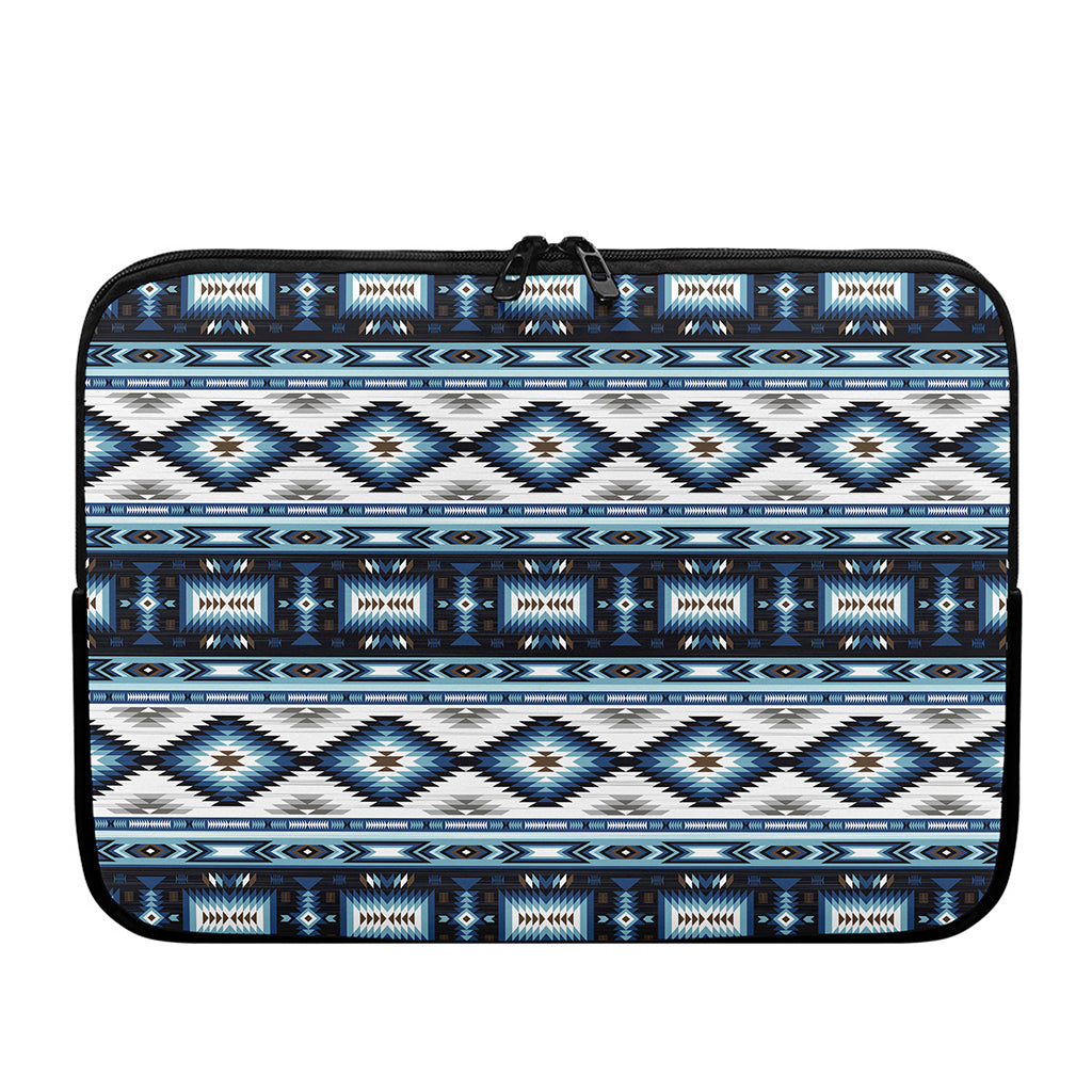 Blue Native Navajo Print Laptop Sleeve