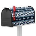 Blue Native Navajo Print Mailbox Cover