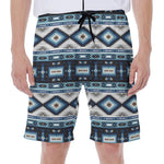 Blue Native Navajo Print Men's Beach Shorts