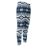 Blue Native Navajo Print Men's Compression Pants