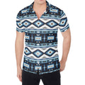 Blue Native Navajo Print Men's Shirt