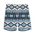 Blue Native Navajo Print Men's Athletic Shorts