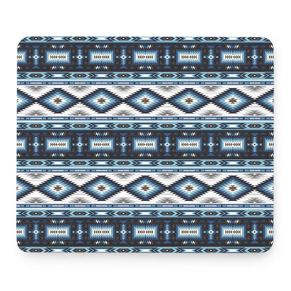 Blue Native Navajo Print Mouse Pad