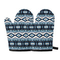 Blue Native Navajo Print Oven Mitts
