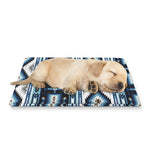 Blue Native Navajo Print Pet Cooling Mat Cover