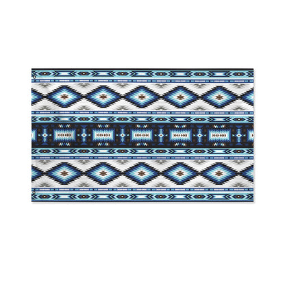 Blue Native Navajo Print Polyester Flag