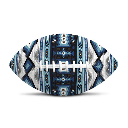 Blue Native Navajo Print Rugby Ball