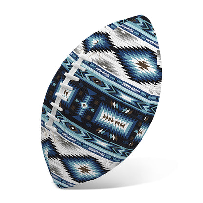 Blue Native Navajo Print Rugby Ball