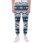 Blue Native Navajo Print Scuba Joggers