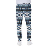 Blue Native Navajo Print Scuba Joggers
