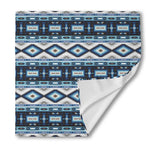 Blue Native Navajo Print Silk Bandana