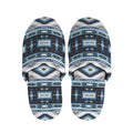 Blue Native Navajo Print Slippers
