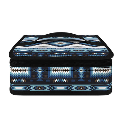 Blue Native Navajo Print Small Lunch Bag